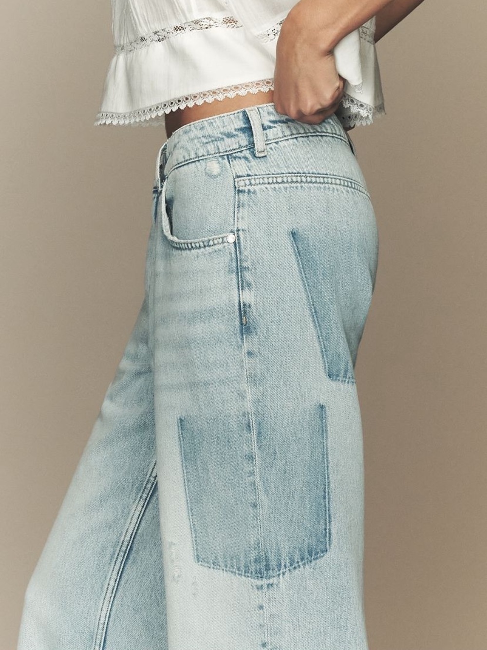 Pilcro reworked mid-rise relaxed straight Jeans